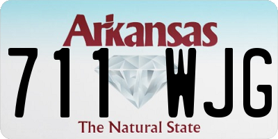 AR license plate 711WJG