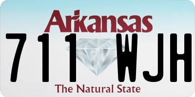 AR license plate 711WJH