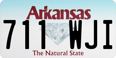 AR license plate 711WJI