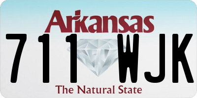 AR license plate 711WJK