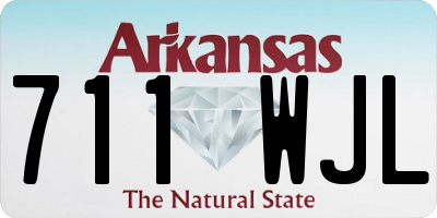 AR license plate 711WJL