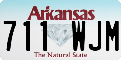AR license plate 711WJM