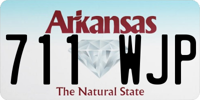 AR license plate 711WJP