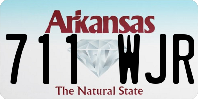 AR license plate 711WJR
