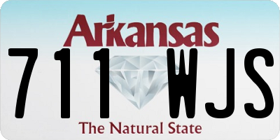 AR license plate 711WJS