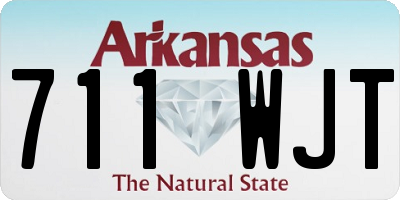 AR license plate 711WJT