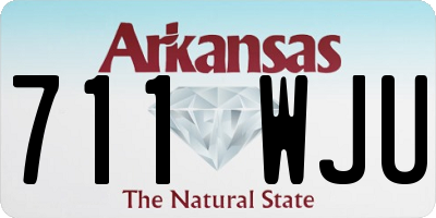 AR license plate 711WJU