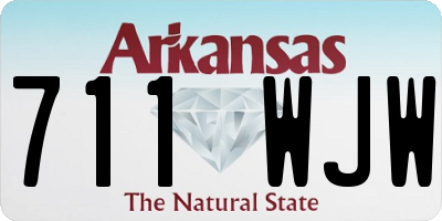 AR license plate 711WJW