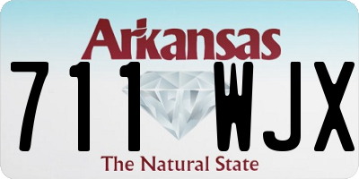 AR license plate 711WJX