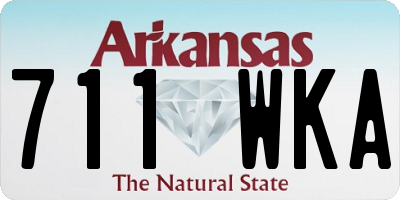 AR license plate 711WKA