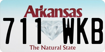AR license plate 711WKB