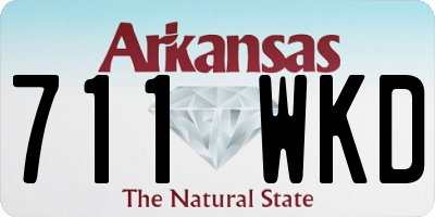 AR license plate 711WKD