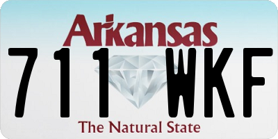 AR license plate 711WKF