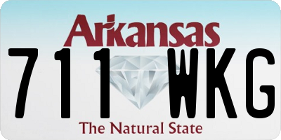 AR license plate 711WKG