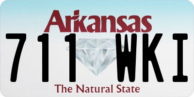 AR license plate 711WKI