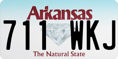 AR license plate 711WKJ