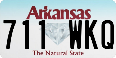 AR license plate 711WKQ