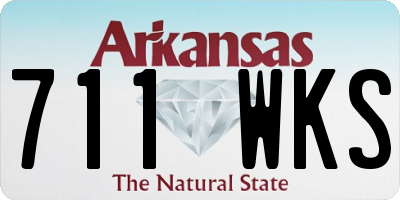 AR license plate 711WKS