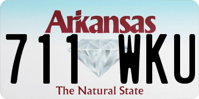 AR license plate 711WKU