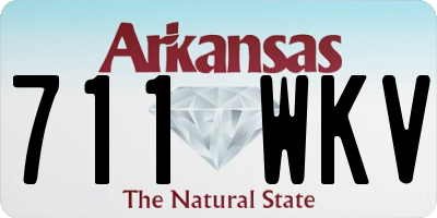 AR license plate 711WKV