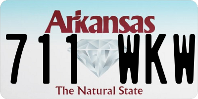 AR license plate 711WKW