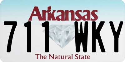 AR license plate 711WKY