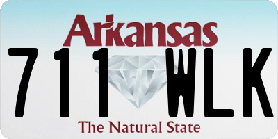 AR license plate 711WLK
