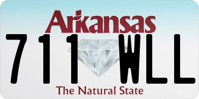 AR license plate 711WLL