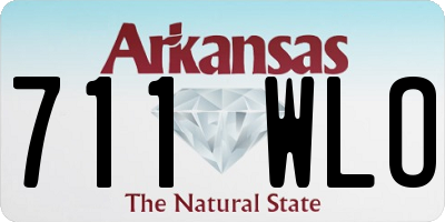 AR license plate 711WLO