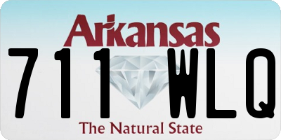 AR license plate 711WLQ