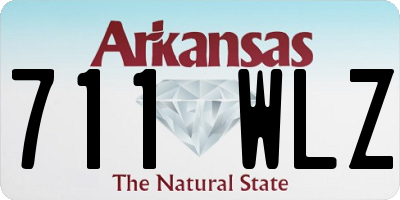 AR license plate 711WLZ