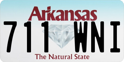 AR license plate 711WNI