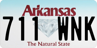 AR license plate 711WNK