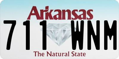AR license plate 711WNM