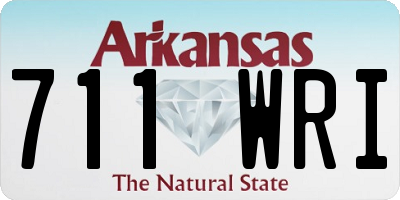 AR license plate 711WRI
