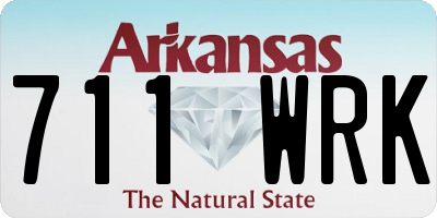 AR license plate 711WRK