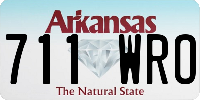 AR license plate 711WRO