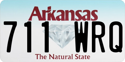 AR license plate 711WRQ