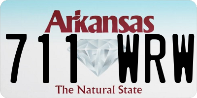 AR license plate 711WRW