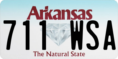 AR license plate 711WSA