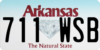AR license plate 711WSB