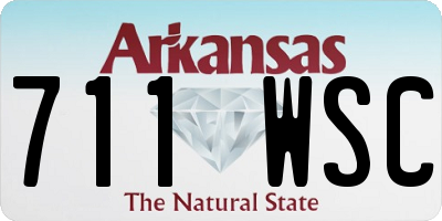 AR license plate 711WSC