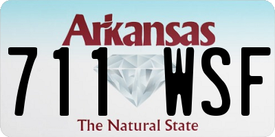 AR license plate 711WSF