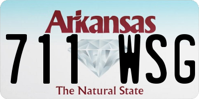 AR license plate 711WSG