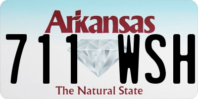 AR license plate 711WSH