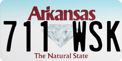 AR license plate 711WSK