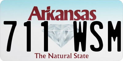 AR license plate 711WSM