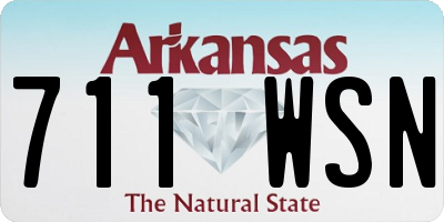 AR license plate 711WSN