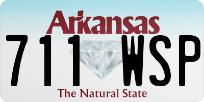 AR license plate 711WSP