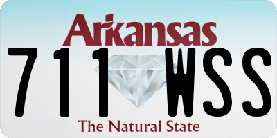 AR license plate 711WSS
